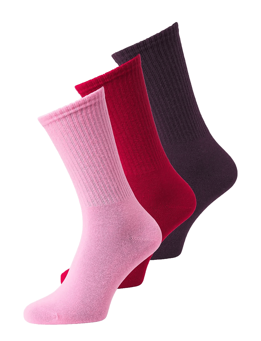 JJXX Kids - JXKATHY SOCKS 3-PACK ACC SN GRL - strømper - winetasting - 0