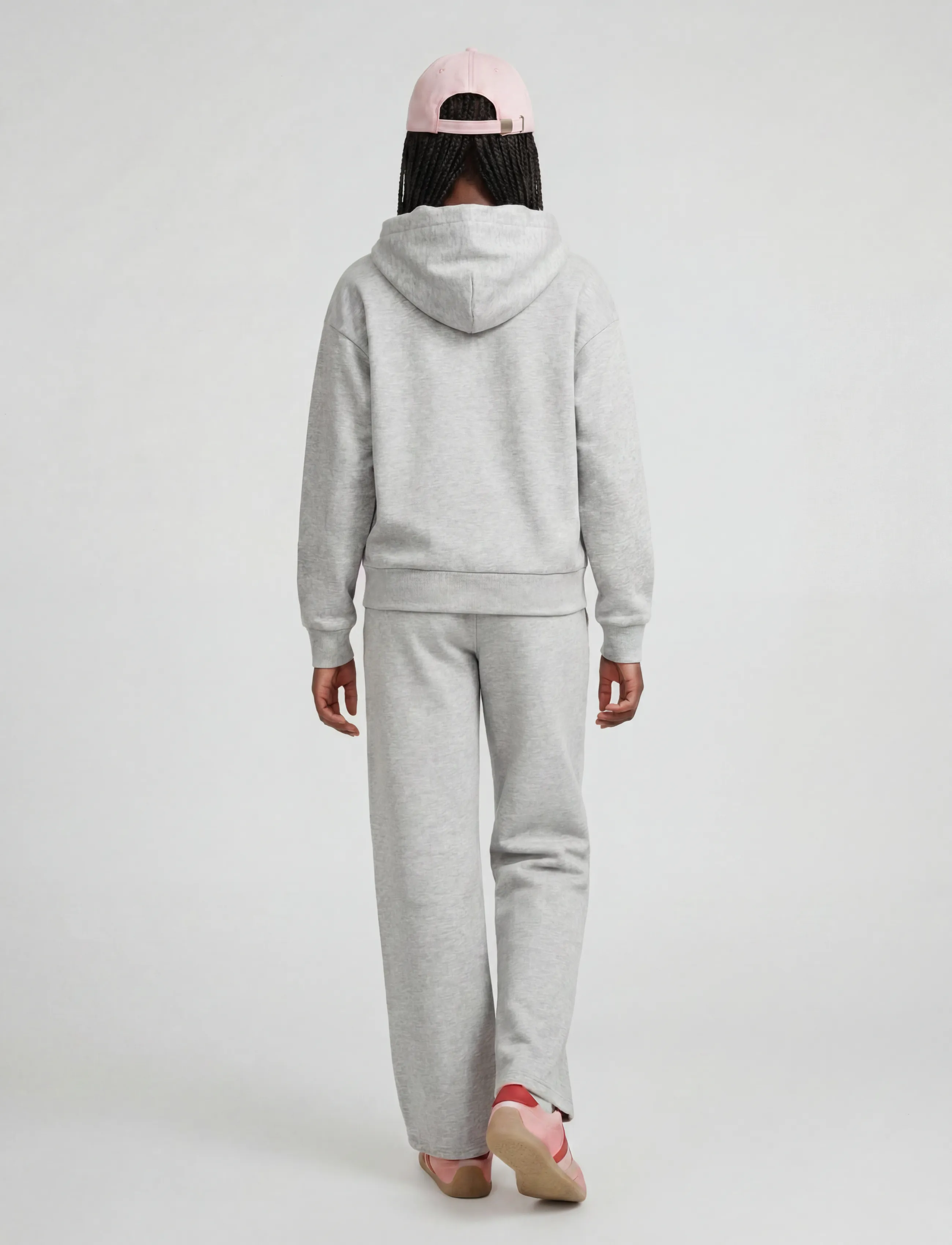 JJXX Kids - JXSTUDIO VESTERBRO PANT SWT NOOS GRL - dressipüksid - light grey melange - 3