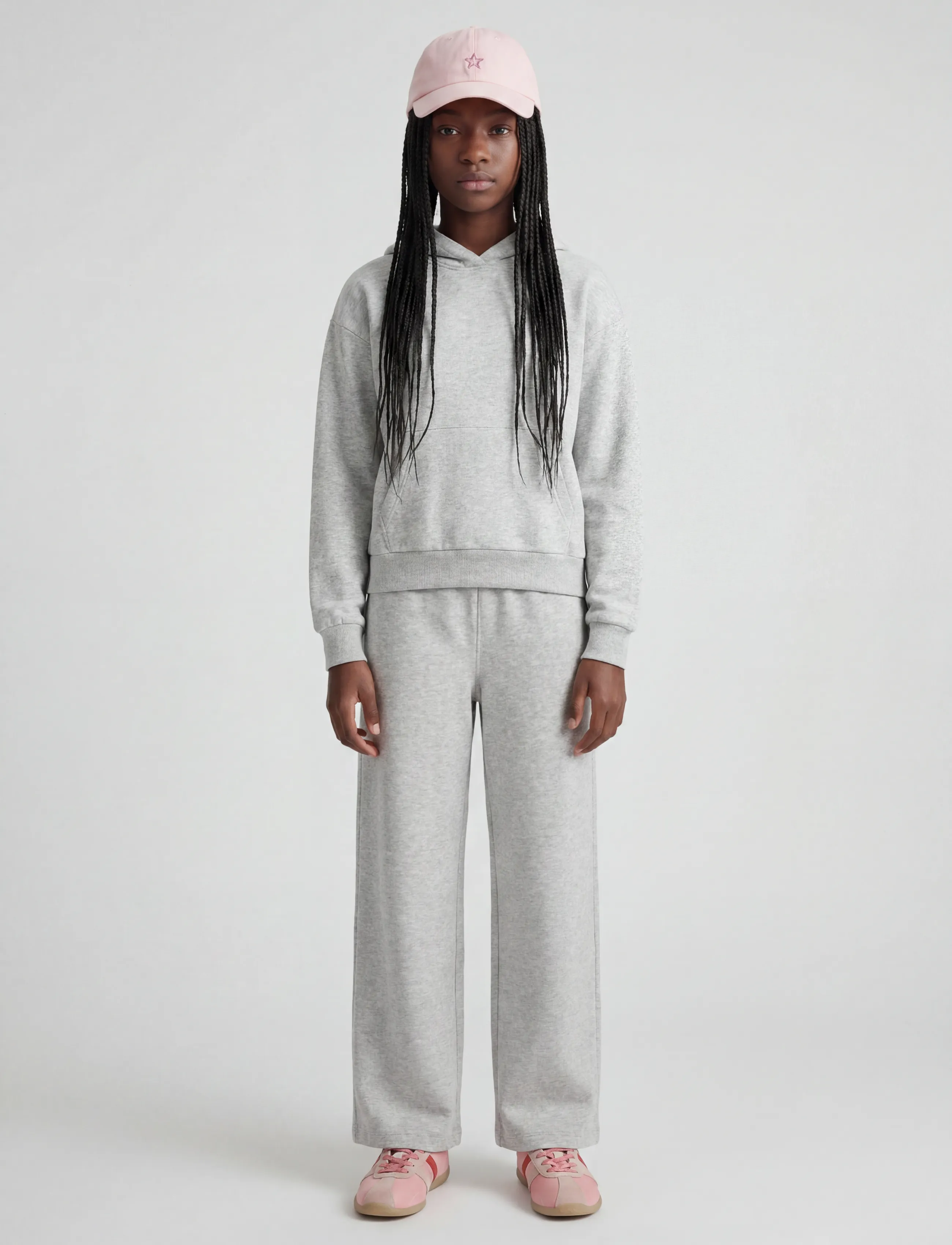 JJXX Kids - JXSTUDIO VESTERBRO PANT SWT NOOS GRL - dressipüksid - light grey melange - 4