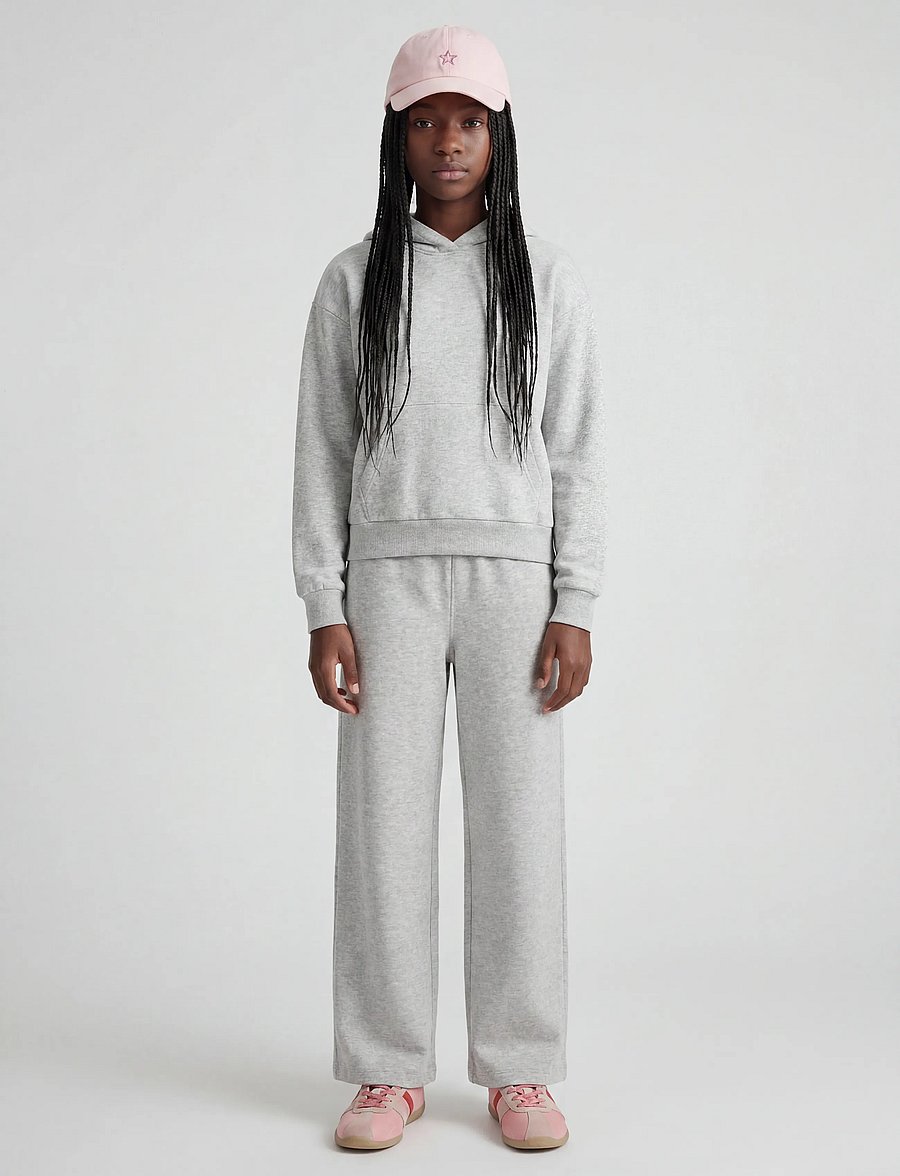 JJXX Kids - JXSTUDIO VESTERBRO PANT SWT NOOS GRL - dressipüksid - light grey melange - 4