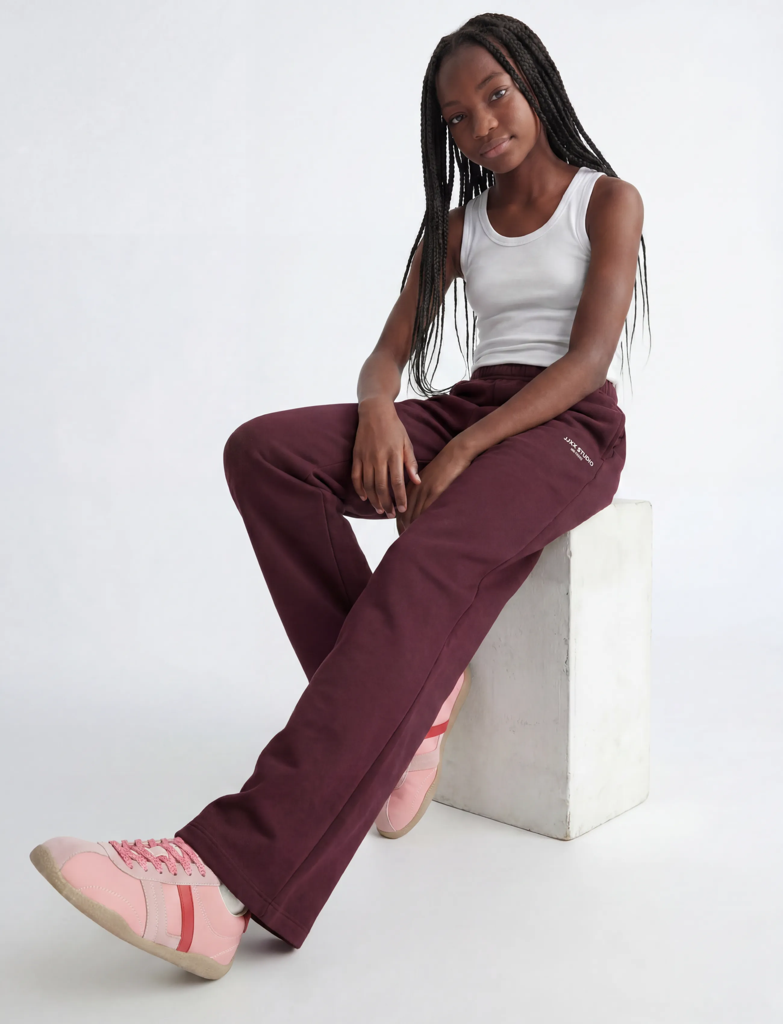 JJXX Kids - JXSTUDIO VESTERBRO PANT SWT NOOS GRL - jogginghosen - winetasting - 5