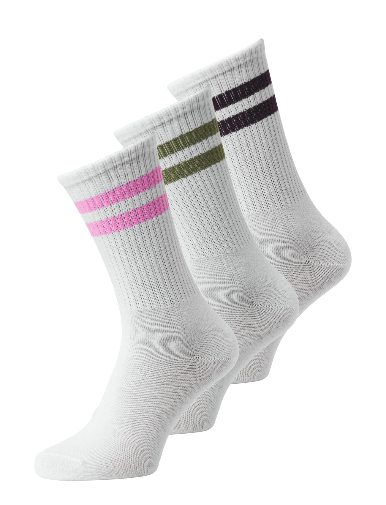 JJXX Kids JXBASIC TENNIS SOCK 3-PACK ACC SN GRL - Strømper & Strømpebukser - WHITE / white