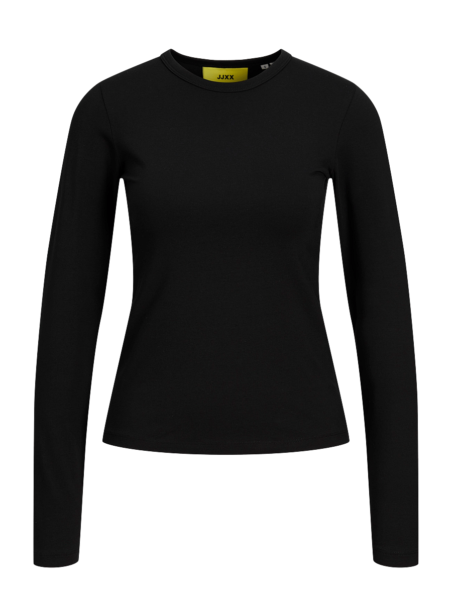 JJXX Kids - JXCELINE GIGI STR LS TEE JRS NOOS GRL - pikkade varrukatega t-särgid - black - 1
