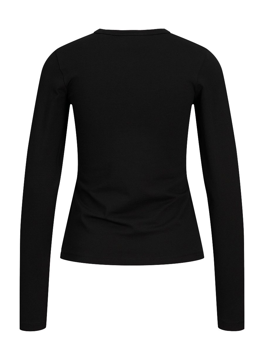 JJXX Kids - JXCELINE GIGI STR LS TEE JRS NOOS GRL - pikkade varrukatega t-särgid - black - 2