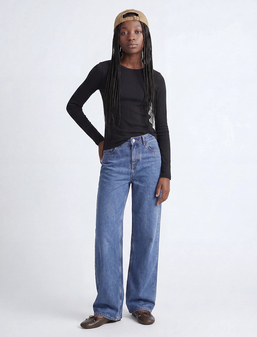 JJXX Kids - JXCELINE GIGI STR LS TEE JRS NOOS GRL - pikkade varrukatega t-särgid - black - 5