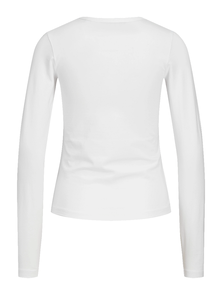 JJXX Kids - JXCELINE GIGI STR LS TEE JRS NOOS GRL - pikkade varrukatega t-särgid - bright white - 2