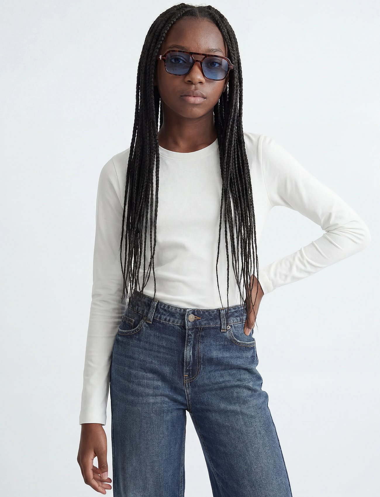 JXCELINE GIGI STR LS TEE JRS NOOS GRL - BRIGHT