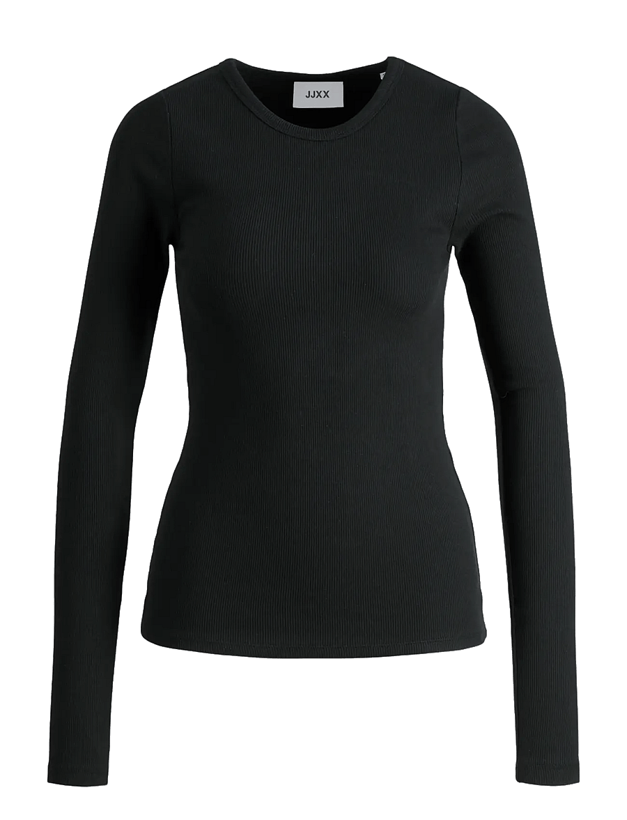 JJXX Kids - JXFREYA STR LS RIB TEE JRS NOOS GRL - black - 1