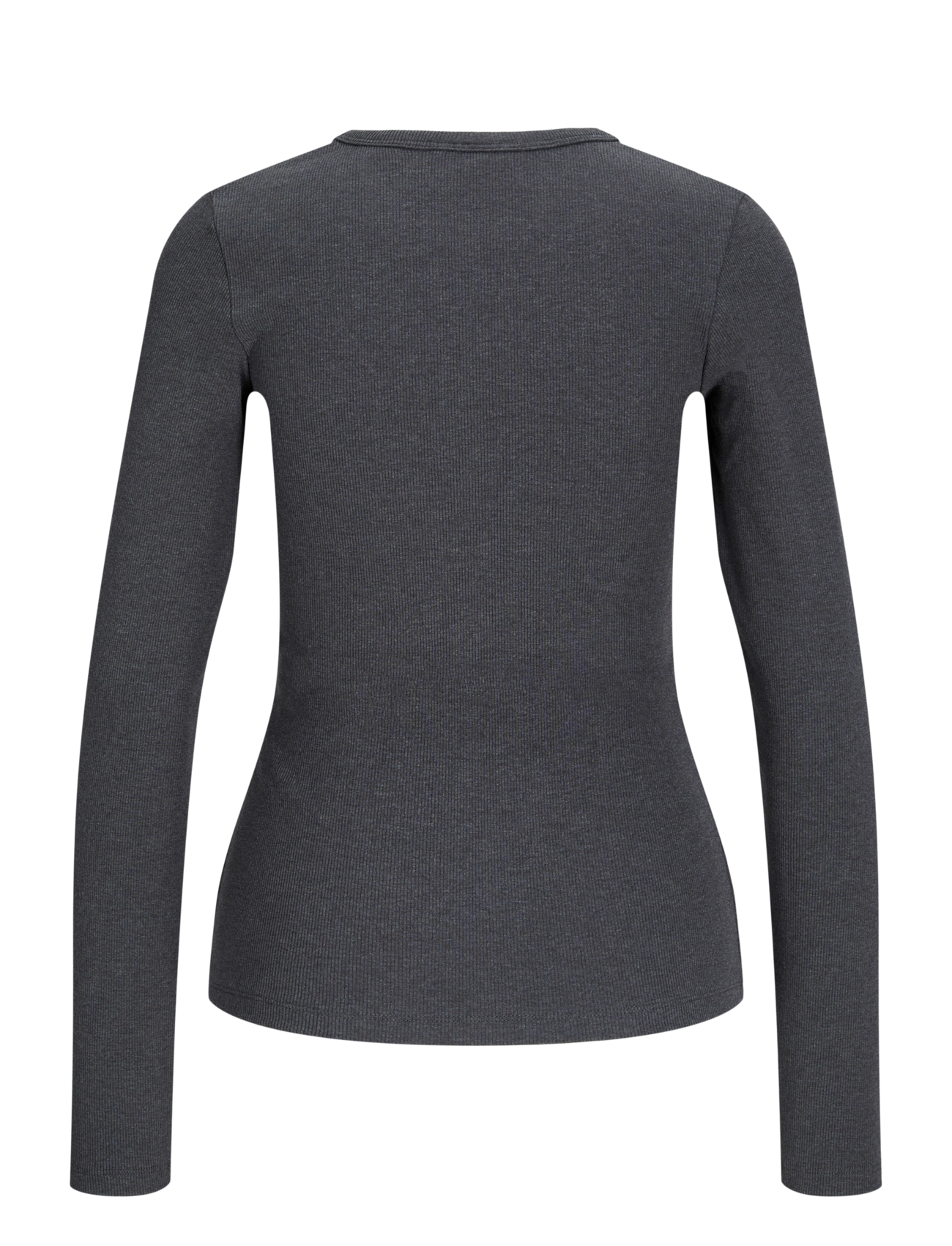 JJXX Kids - JXFREYA STR LS RIB TEE JRS NOOS GRL - dark grey melange - 2