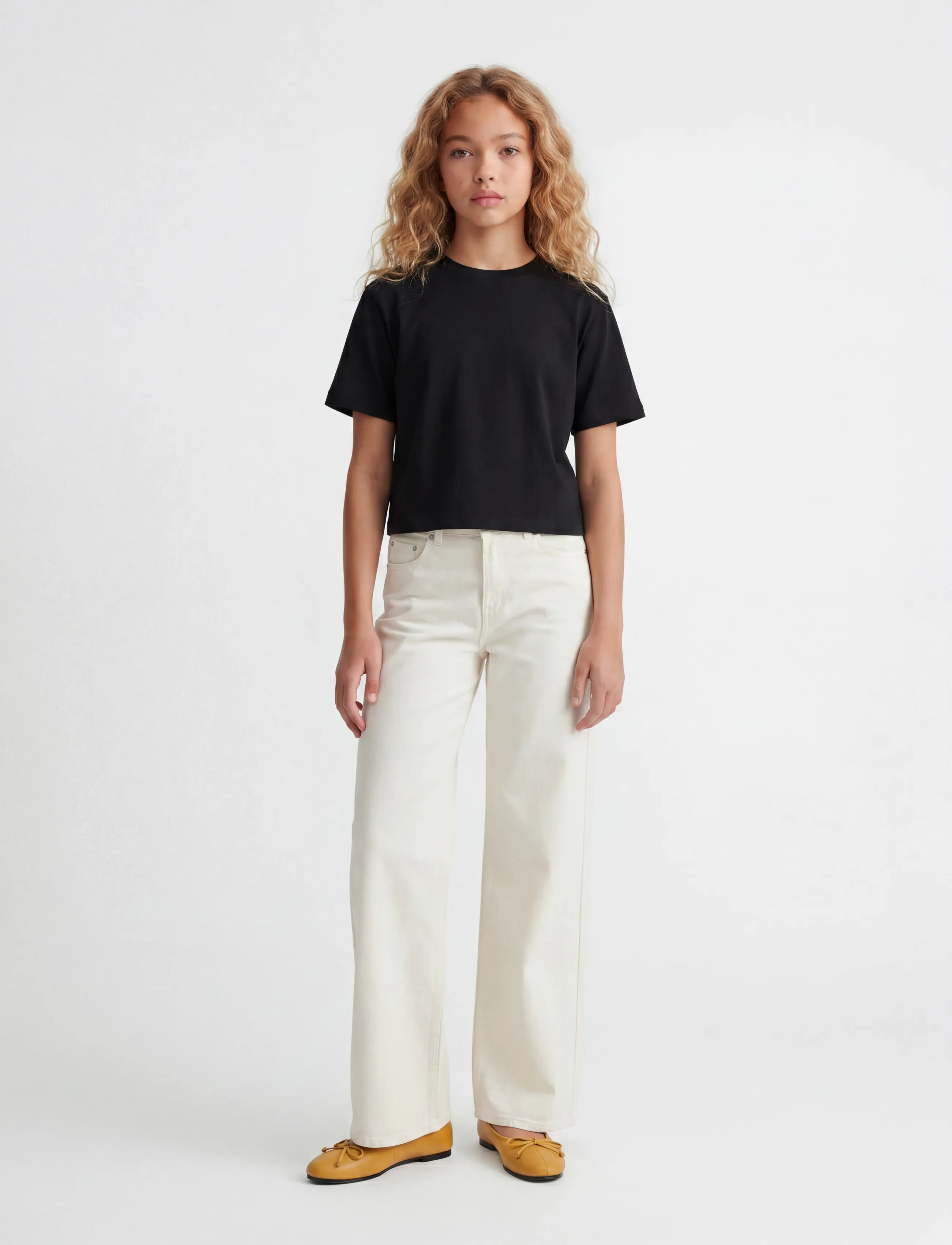 JJXX Kids - JXANDREA SS CROPPED TEE JRS NOOS GRL - kortærmede t-shirts - black - 4