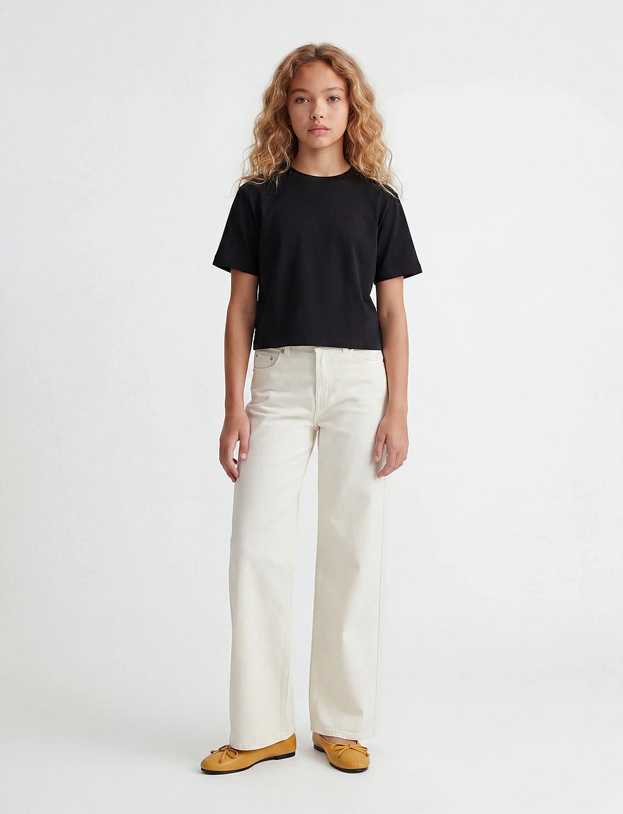 JJXX Kids - JXANDREA SS CROPPED TEE JRS NOOS GRL - kurzärmelige - black - 4