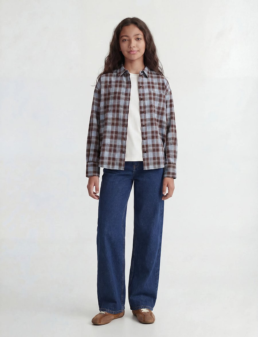 JJXX Kids - JXSEVILLE LOOSE R001 DNM GRL BN - vaba lõikega teksad - blue denim - 4