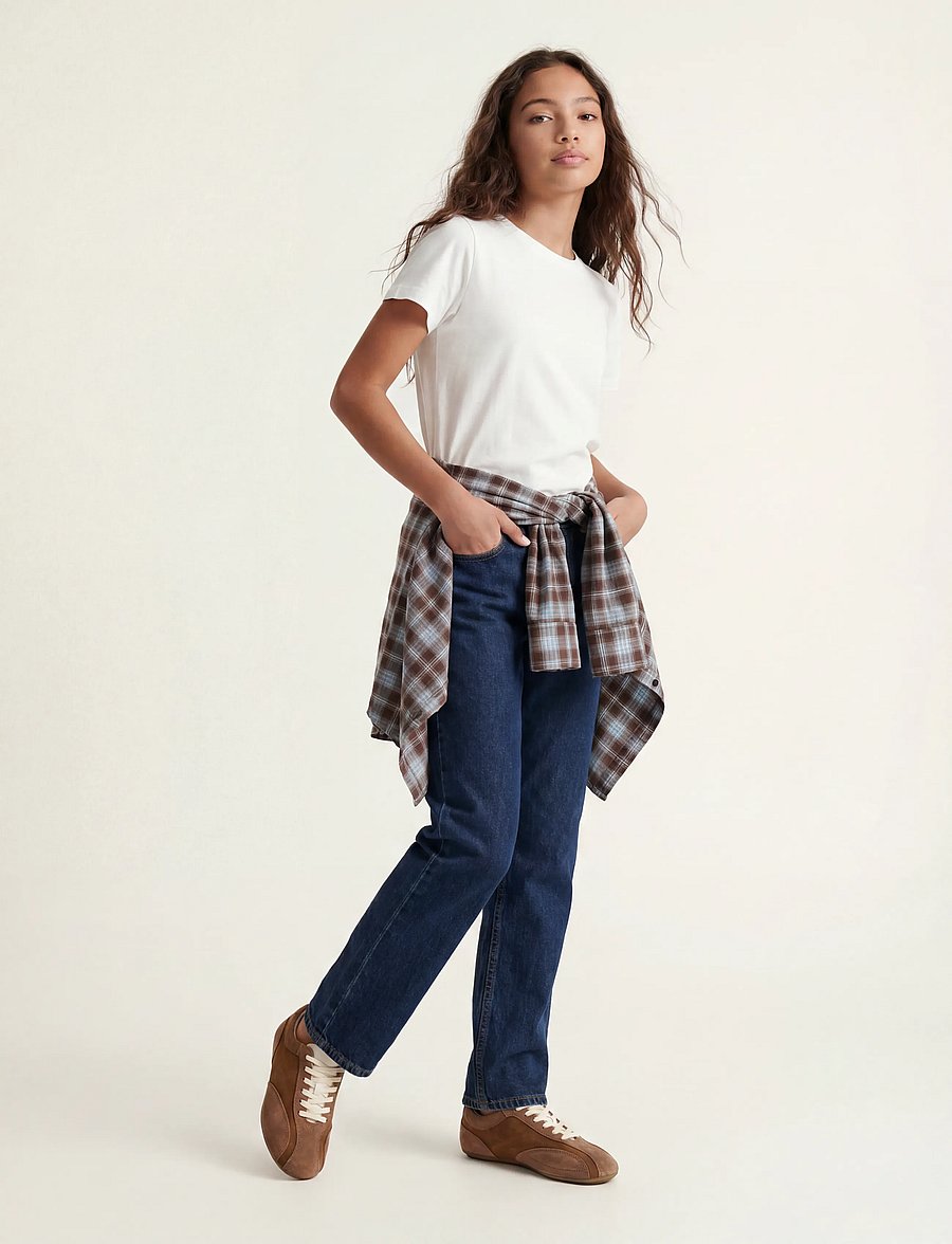 JJXX Kids - JXSEVILLE LOOSE R001 DNM GRL BN - vaba lõikega teksad - blue denim - 5