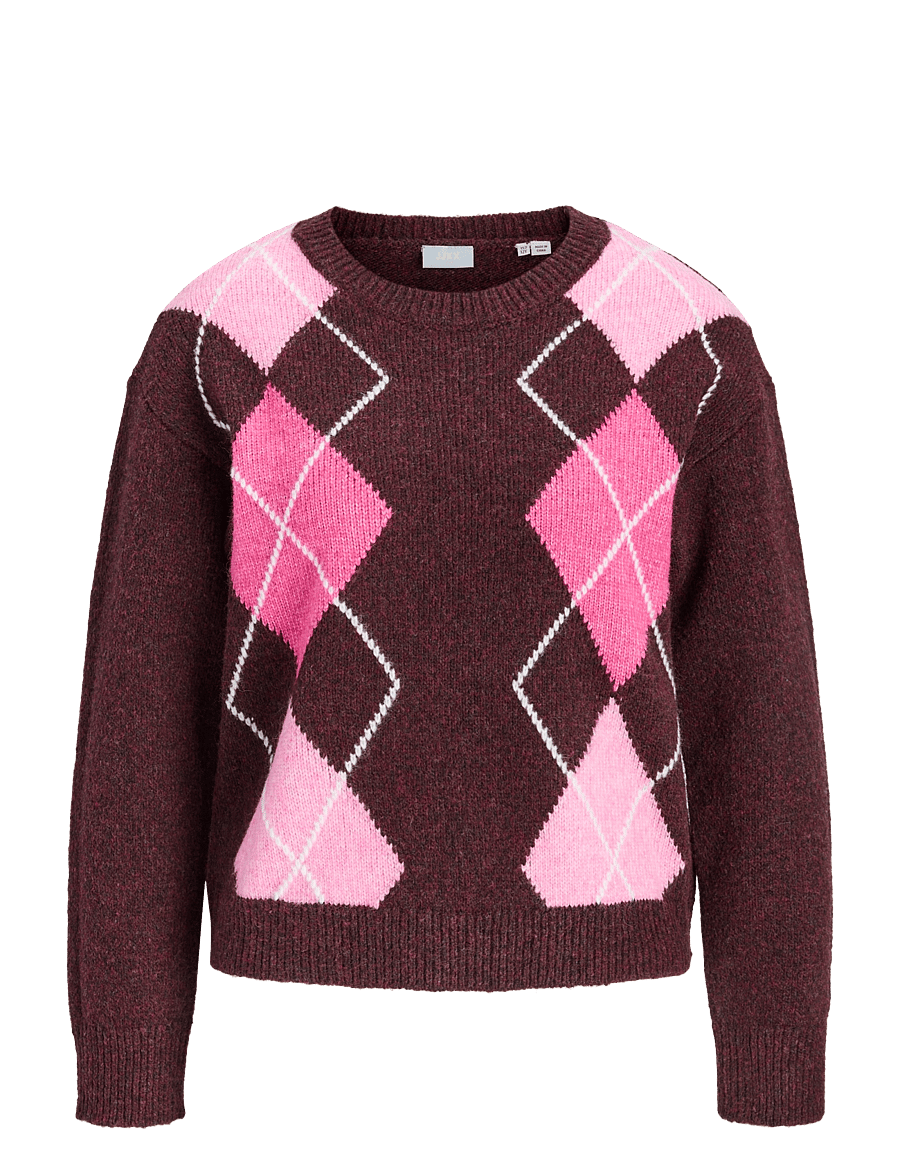 JJXX Kids - JXHARVI CREW NECK KNIT GRL - trøjer - winetasting - 0