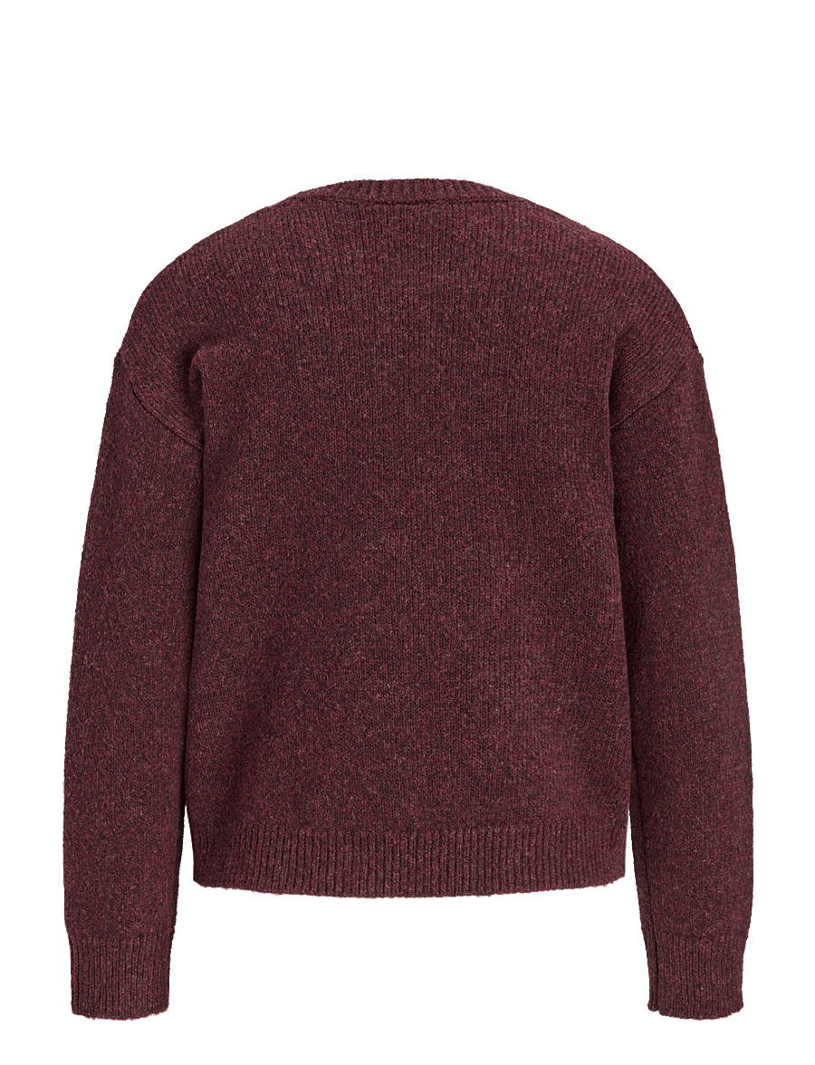JJXX Kids - JXHARVI CREW NECK KNIT GRL - trøjer - winetasting - 1
