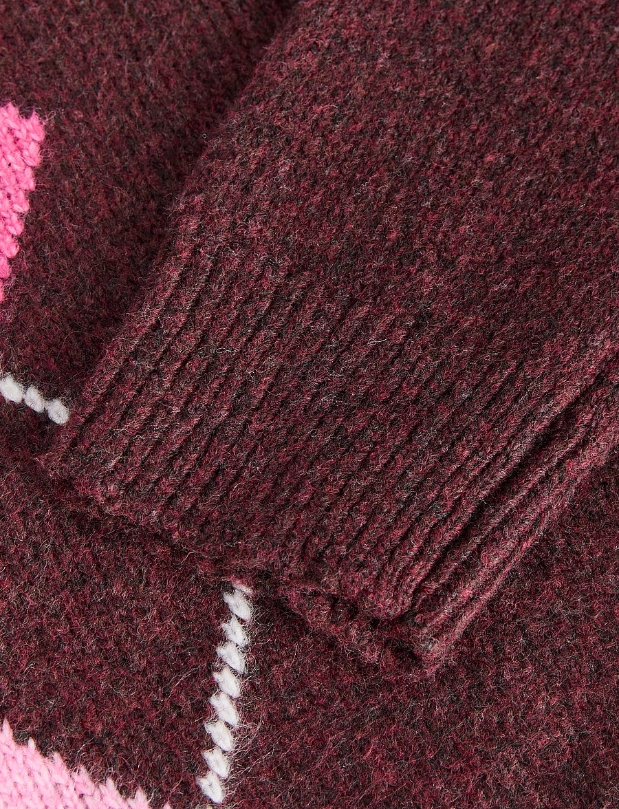JJXX Kids - JXHARVI CREW NECK KNIT GRL - trøjer - winetasting - 2