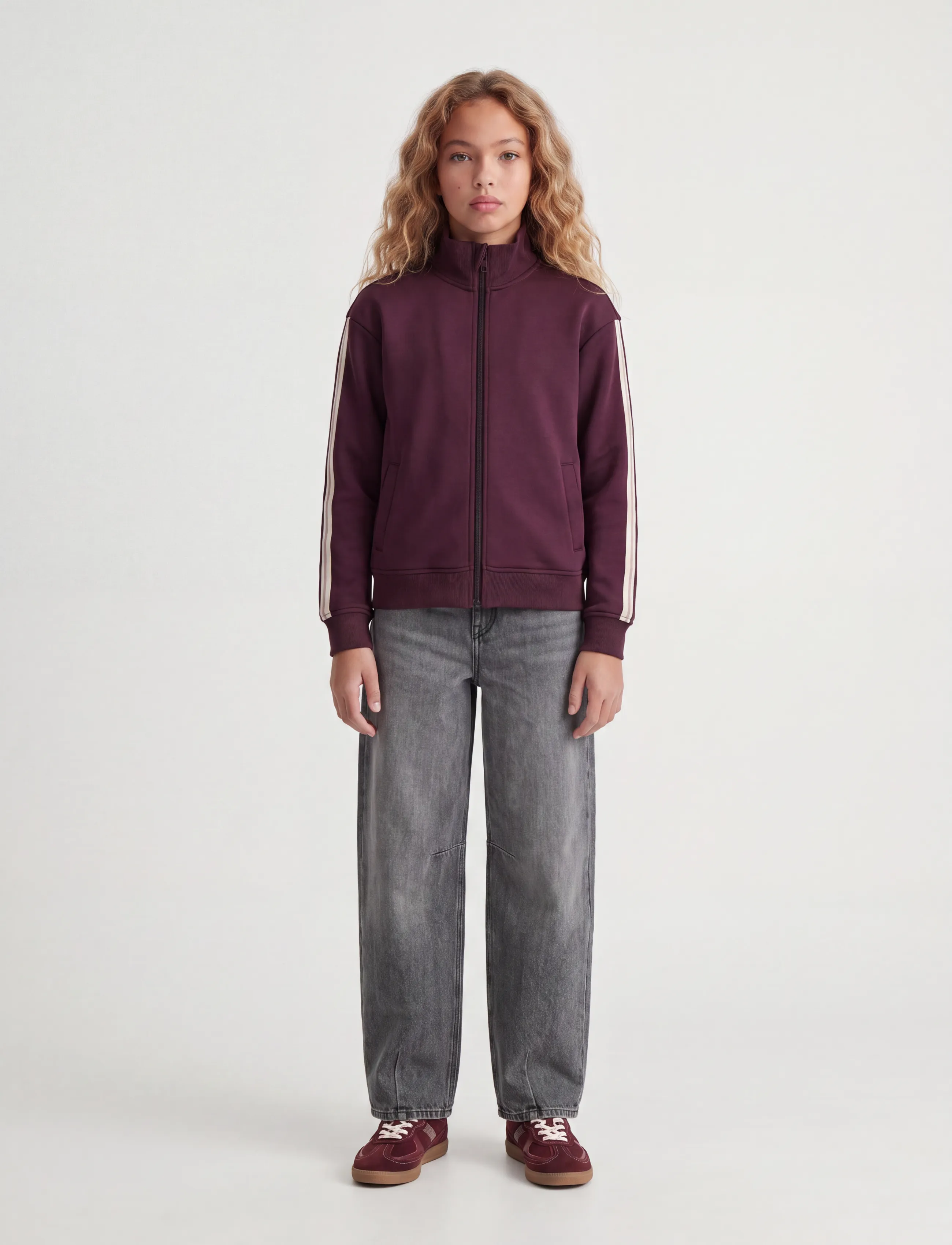 JJXX Kids - JXLEONA ESME JACKET PNT GRL - leichte jacken - winetasting - 4