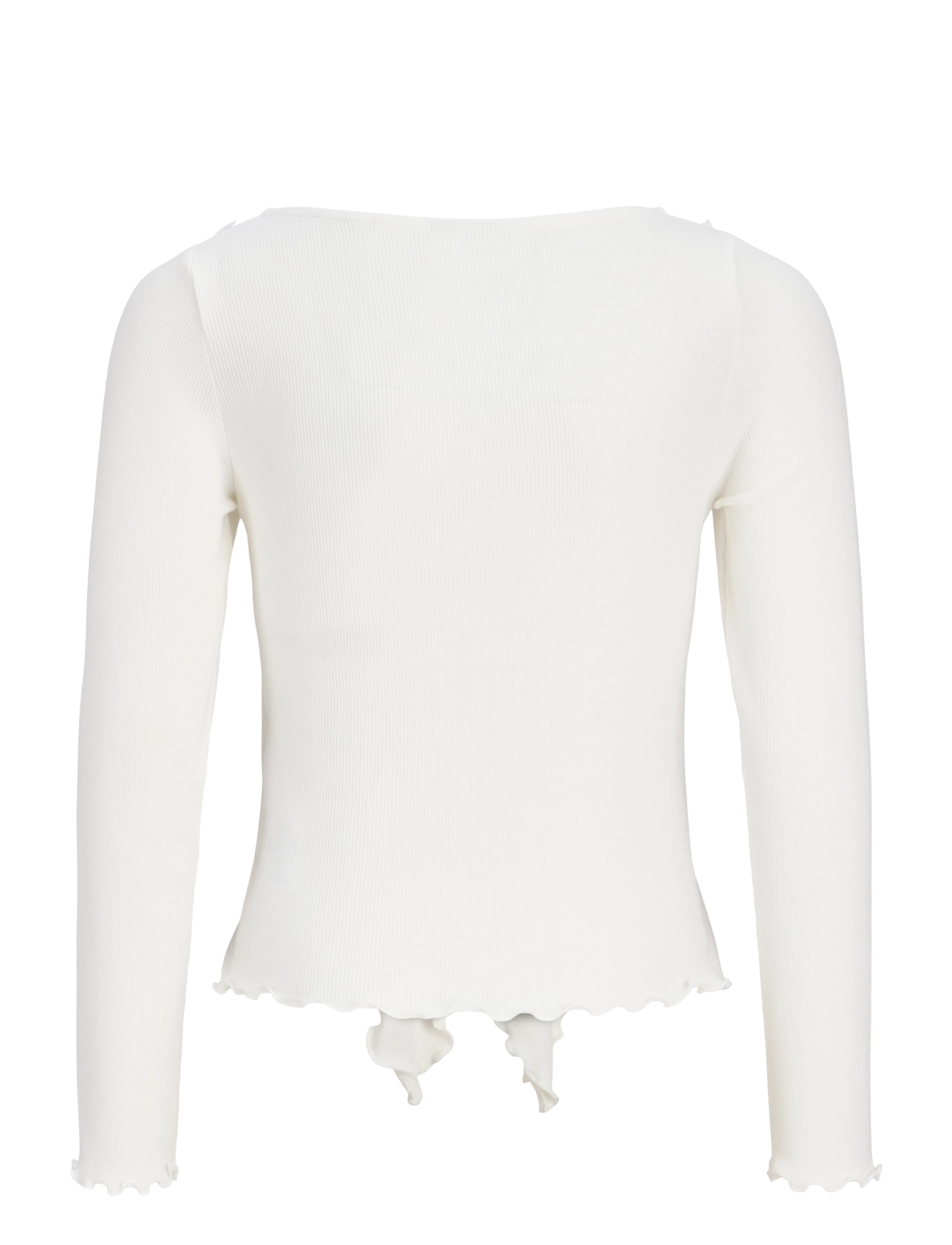 JJXX Kids - JXUMA LS RIB BOW TOP JRS GRL - cloud dancer - 1