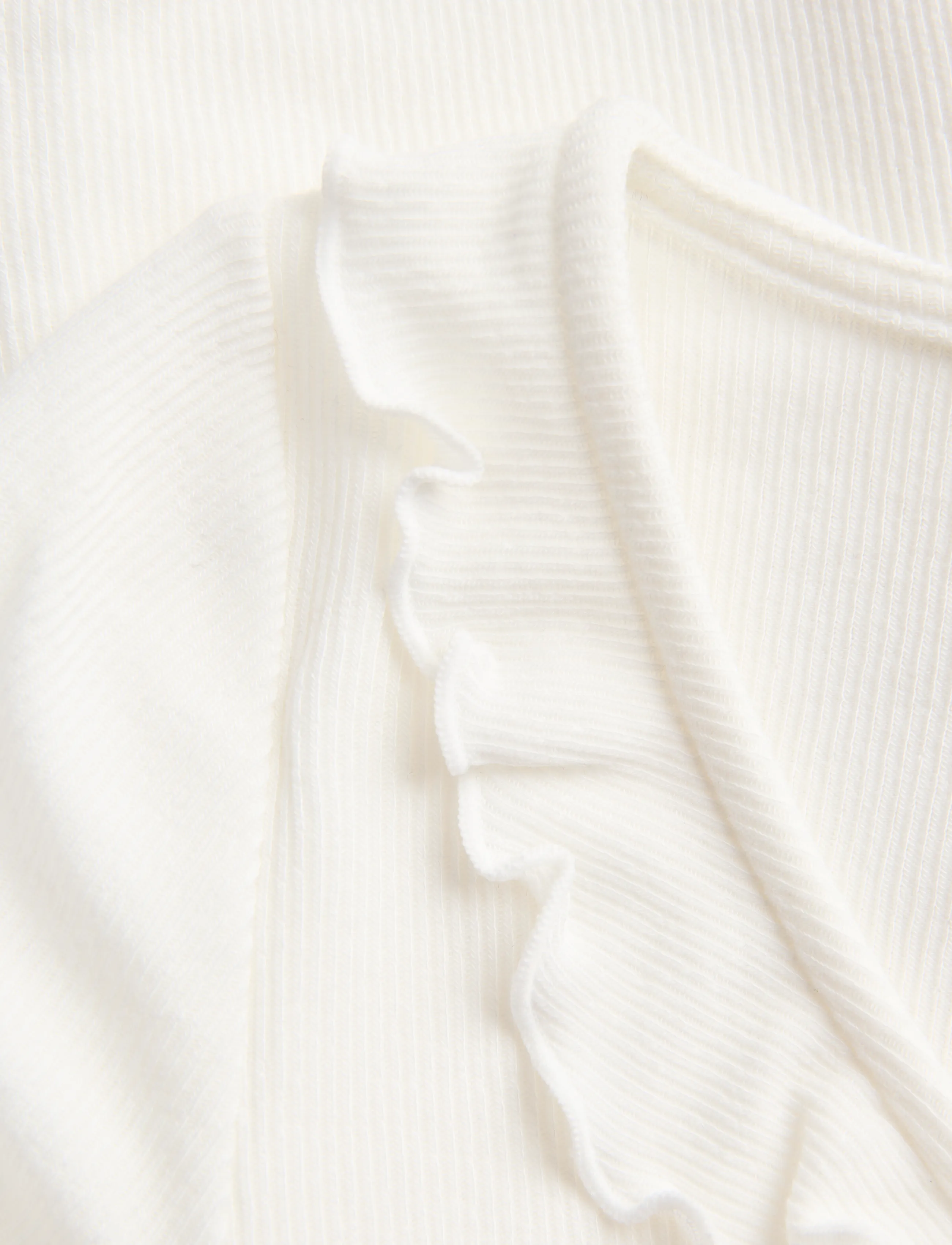 JJXX Kids - JXUMA LS RIB BOW TOP JRS GRL - cloud dancer - 2