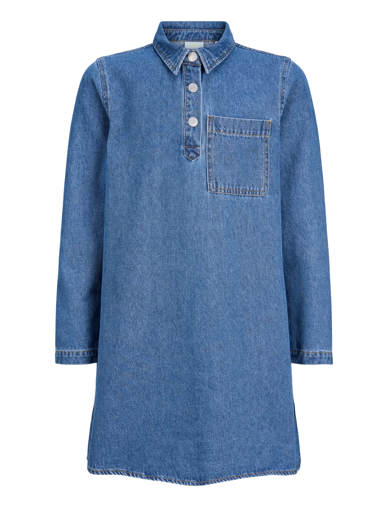 JJXX Kids - JXAMARA SILLE LS SHORT DRESS DNM GRL SN - blue denim - 1