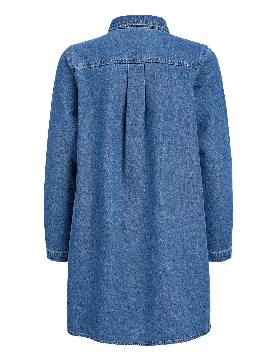 JJXX Kids - JXAMARA SILLE LS SHORT DRESS DNM GRL SN - blue denim - 2
