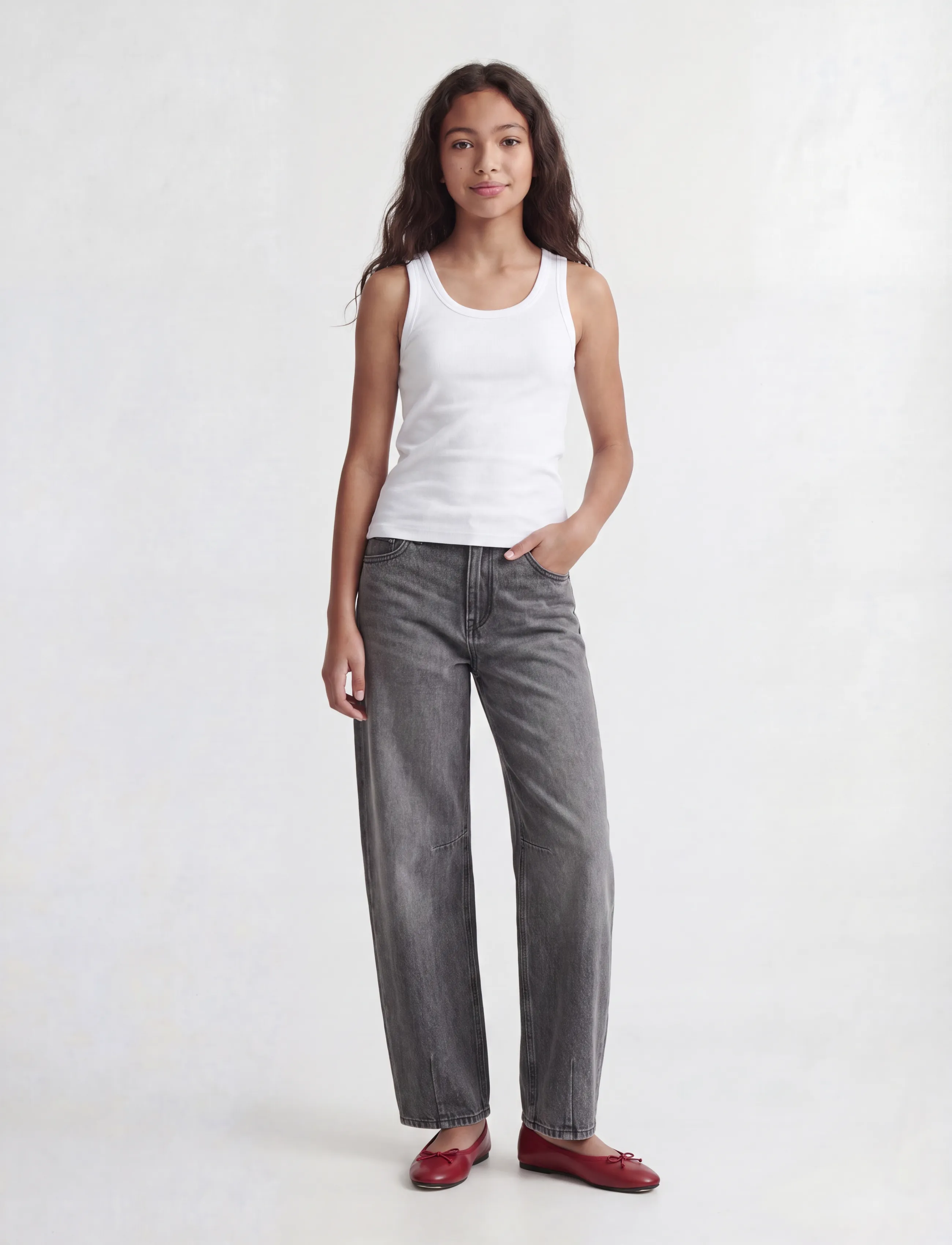 JJXX Kids - JXFUJI BARREL R426 DNM GRL - loose jeans - grey denim - 5