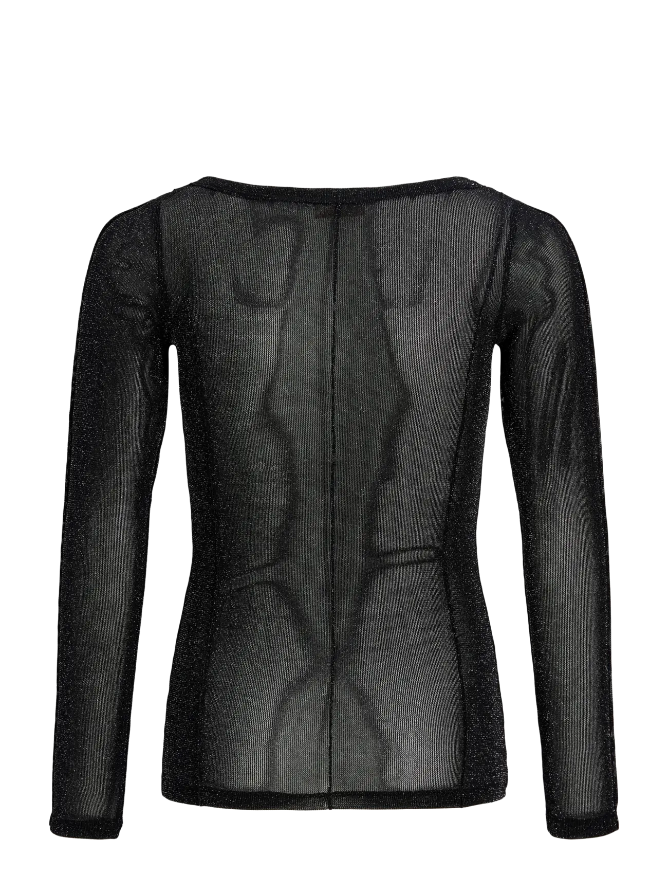 JJXX Kids - JXMINNA MESH GLITTER LS TOP WVN GRL - bluser & tunikaer - black - 1