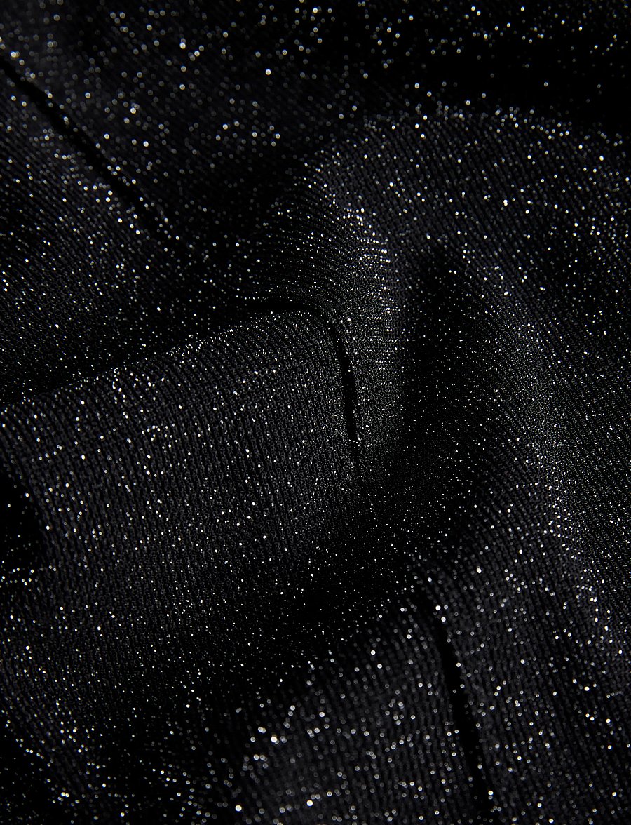 JJXX Kids - JXMINNA MESH GLITTER LS TOP WVN GRL - bluser & tunikaer - black - 2