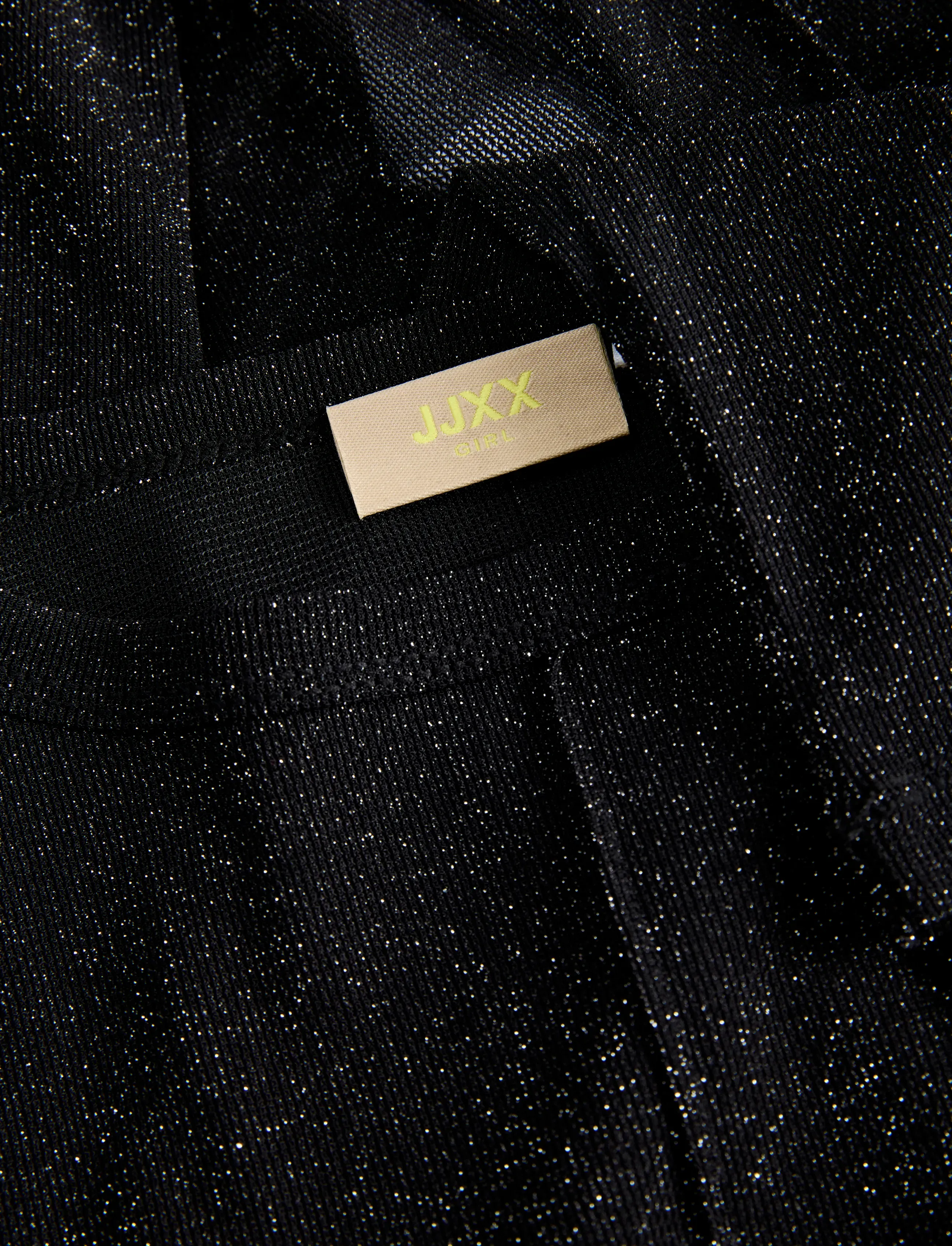 JJXX Kids - JXMINNA MESH GLITTER LS TOP WVN GRL - bluser & tunikaer - black - 3