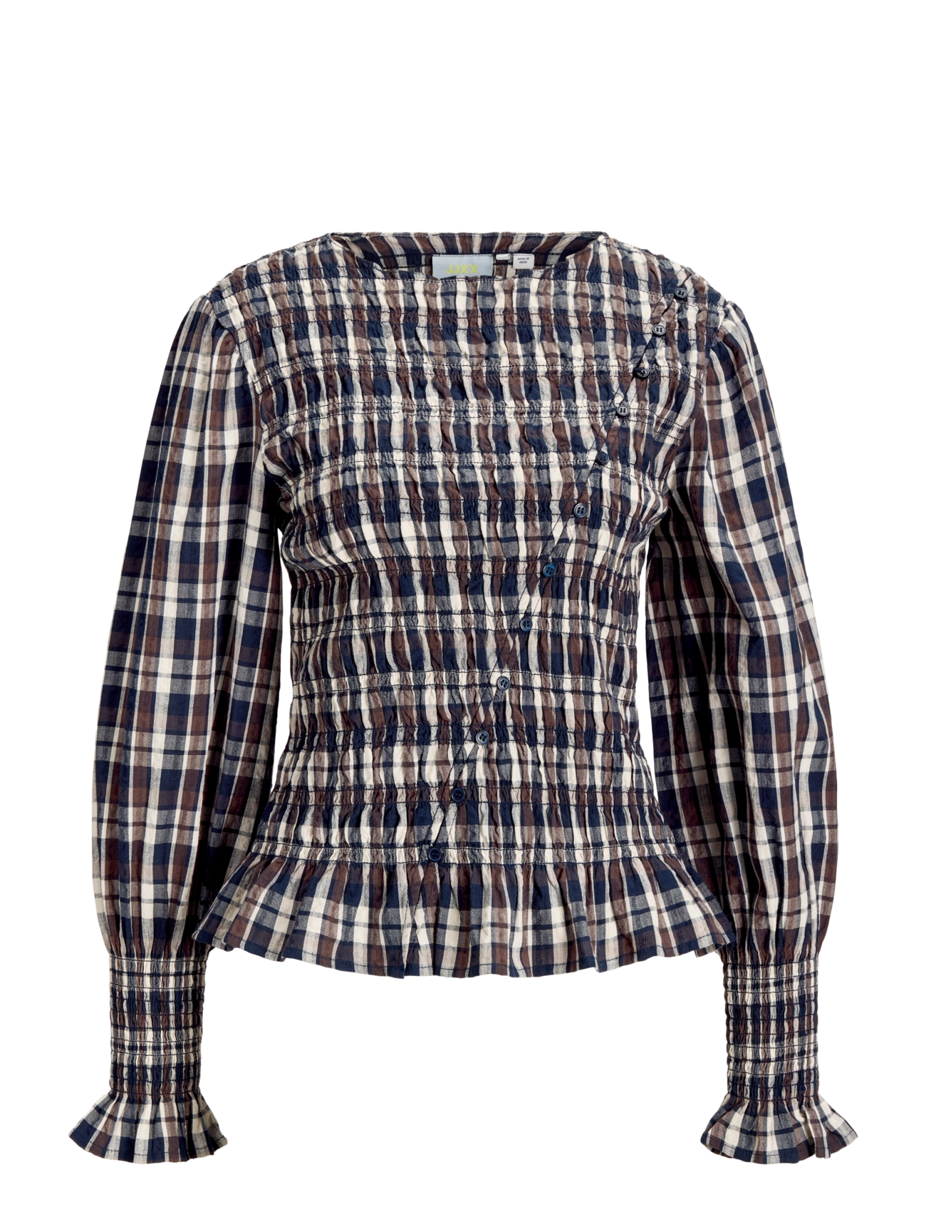 JJXX Kids JXZANA LS SMOCK TOP WVN GRL - Oberteile - DEMITASSE / brown