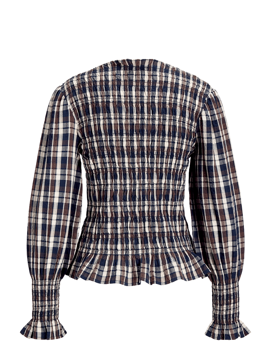 JJXX Kids - JXZANA LS SMOCK TOP WVN GRL - pluusid ja tuunikad - demitasse - 1