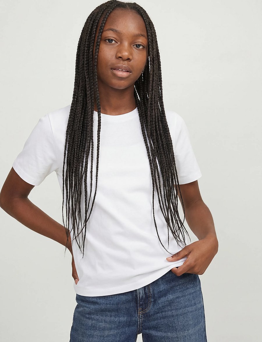 JJXX Kids - JXANNA SS EVERY TEE JRS NOOS GRL - kortærmede t-shirts - bright white - 5