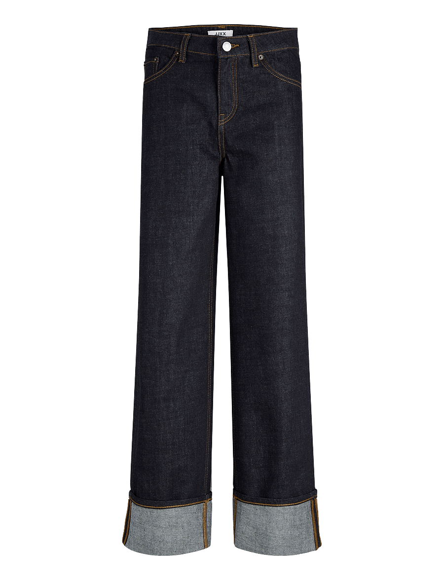 JJXX Kids - JXTOKYO VEGA FOLD UP R269 DNM GRL - hosen mit weitem bein - dark blue denim - 1