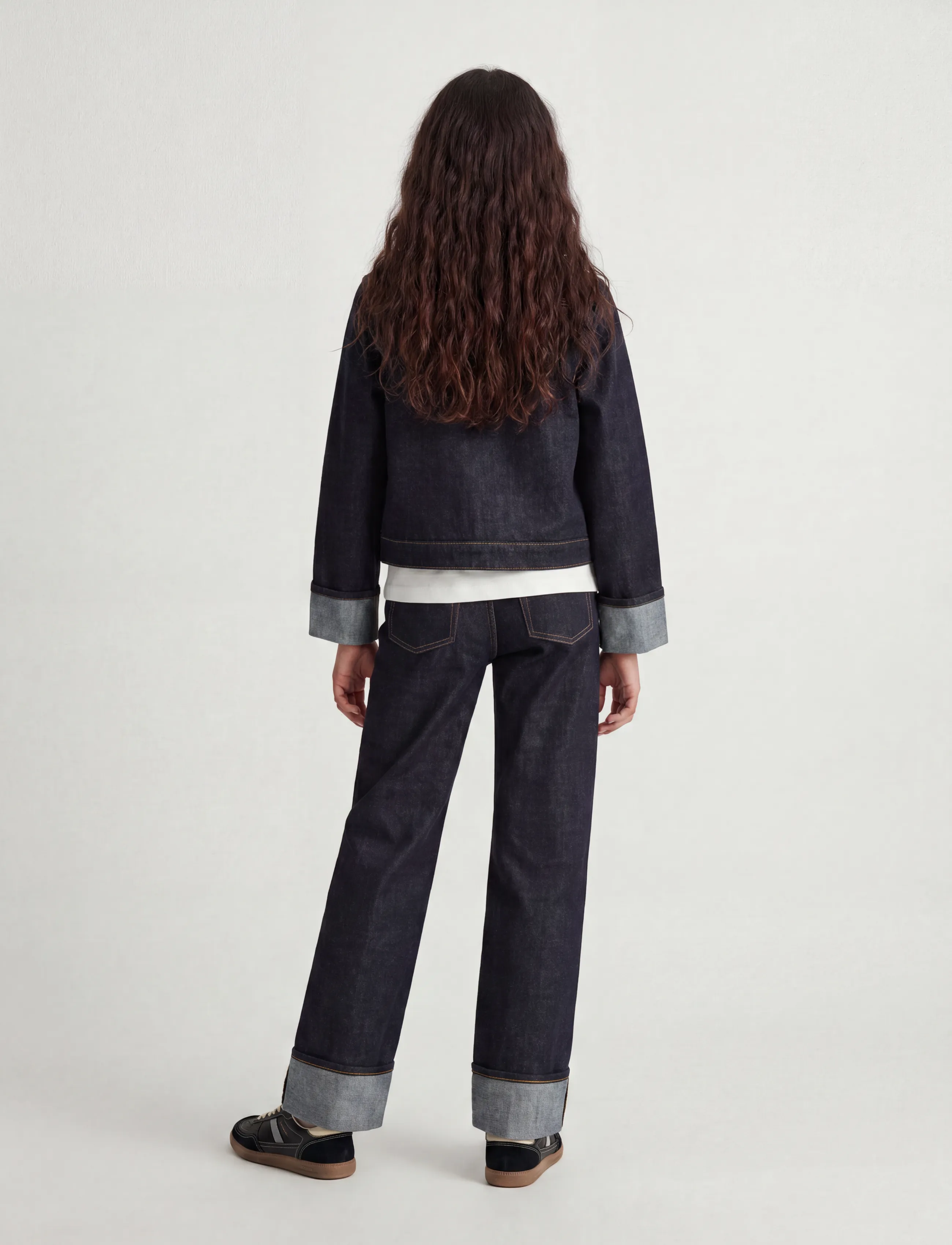 JJXX Kids - JXVEGA JACKET FOLD UP R269 DNM GRL - jeansjacken - dark blue denim - 3