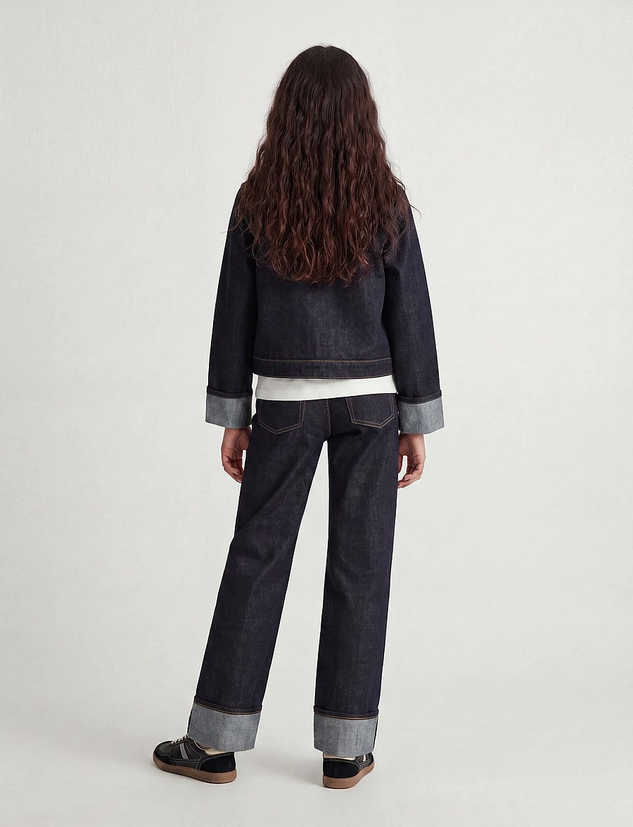 JJXX Kids - JXVEGA JACKET FOLD UP R269 DNM GRL - jeansjacken - dark blue denim - 3