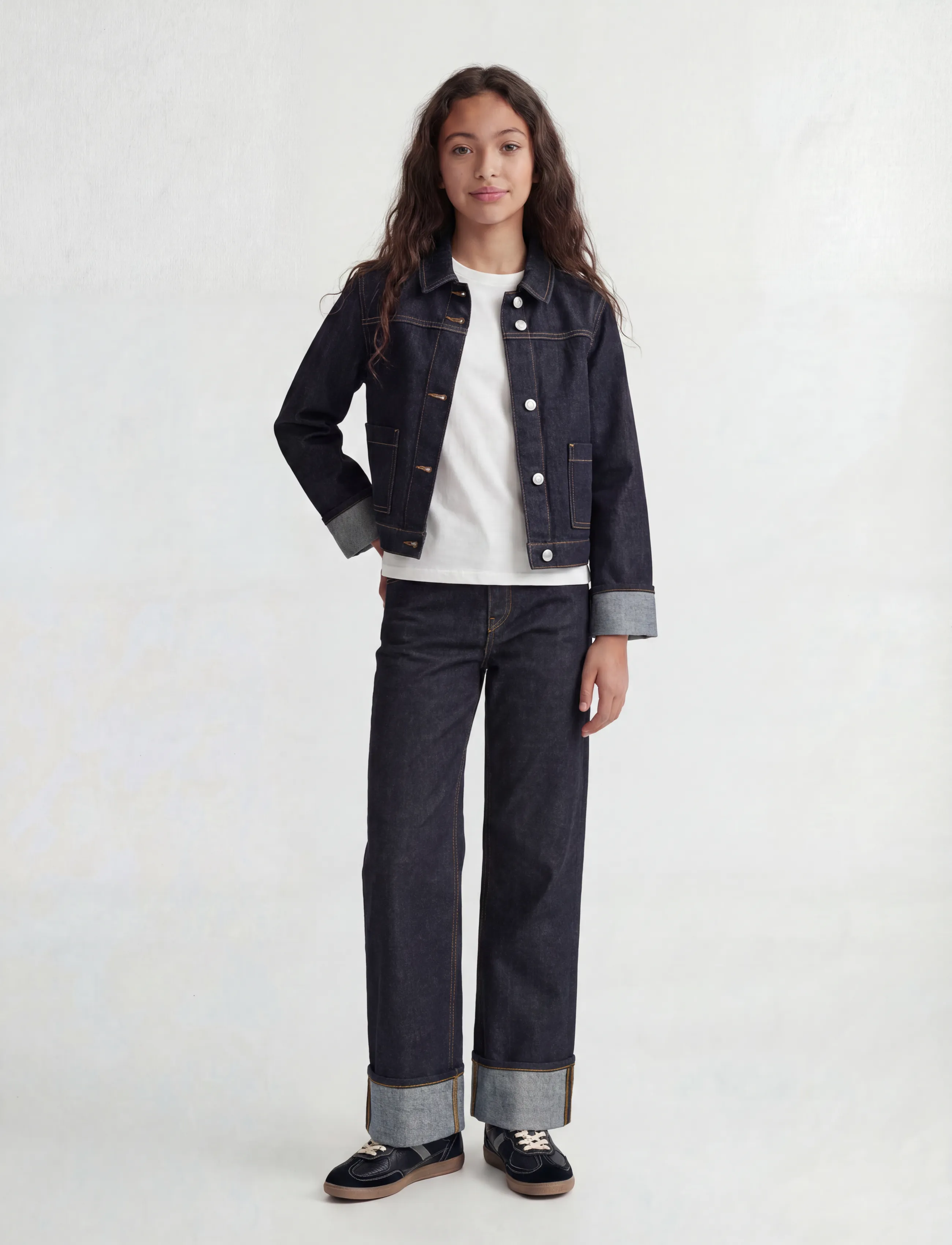 JJXX Kids - JXVEGA JACKET FOLD UP R269 DNM GRL - jeansjacken - dark blue denim - 4