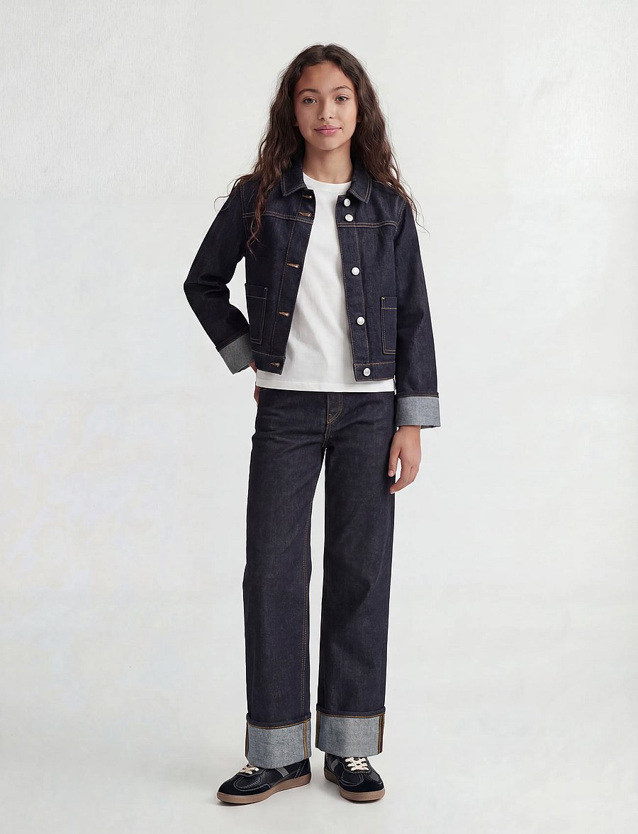 JJXX Kids - JXVEGA JACKET FOLD UP R269 DNM GRL - jeansjacken - dark blue denim - 4
