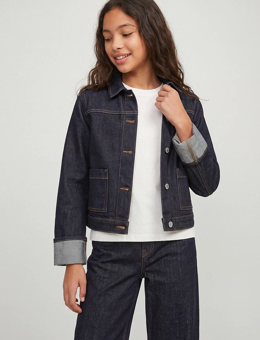 JJXX Kids - JXVEGA JACKET FOLD UP R269 DNM GRL - jeansjacken - dark blue denim - 5