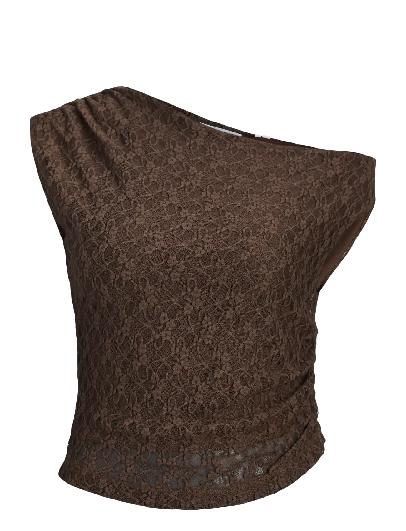 JJXX Kids JXCLEO LACE SL ASYM TOP JRS GRL - Kleidung - DEMITASSE / brown