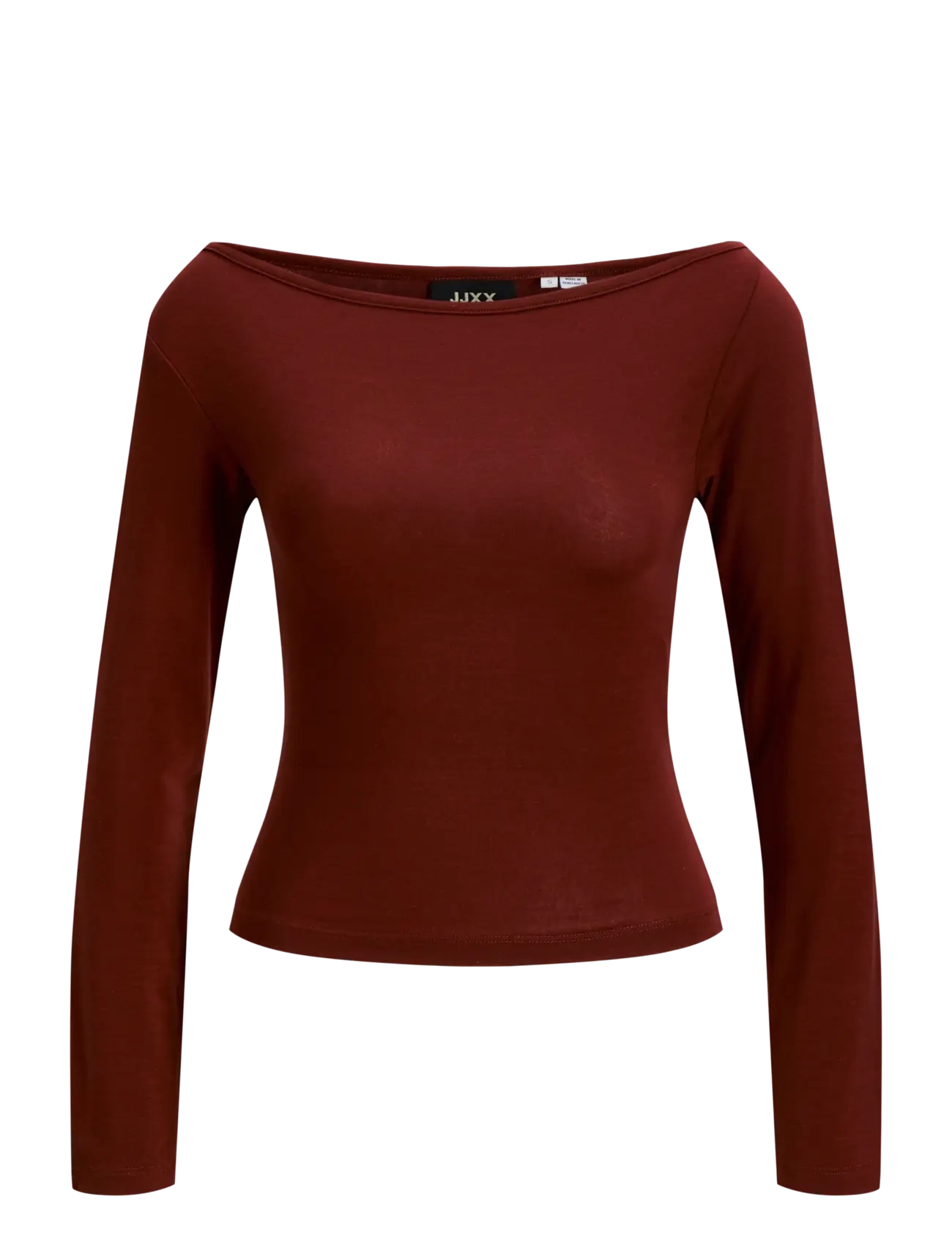 JJXX Kids JXMAYA STR LS ASYM TOP JRS GRL - Langärmelig - MADDER BROWN / brown