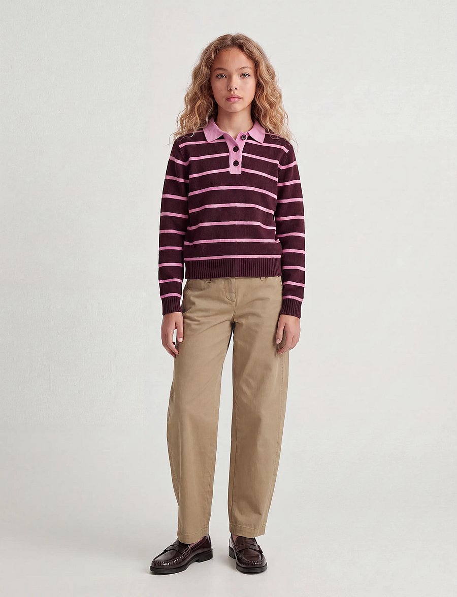 JJXX Kids - JXRUBY POLO NECK KNIT SN GRL - džemprid - orchid smoke - 4