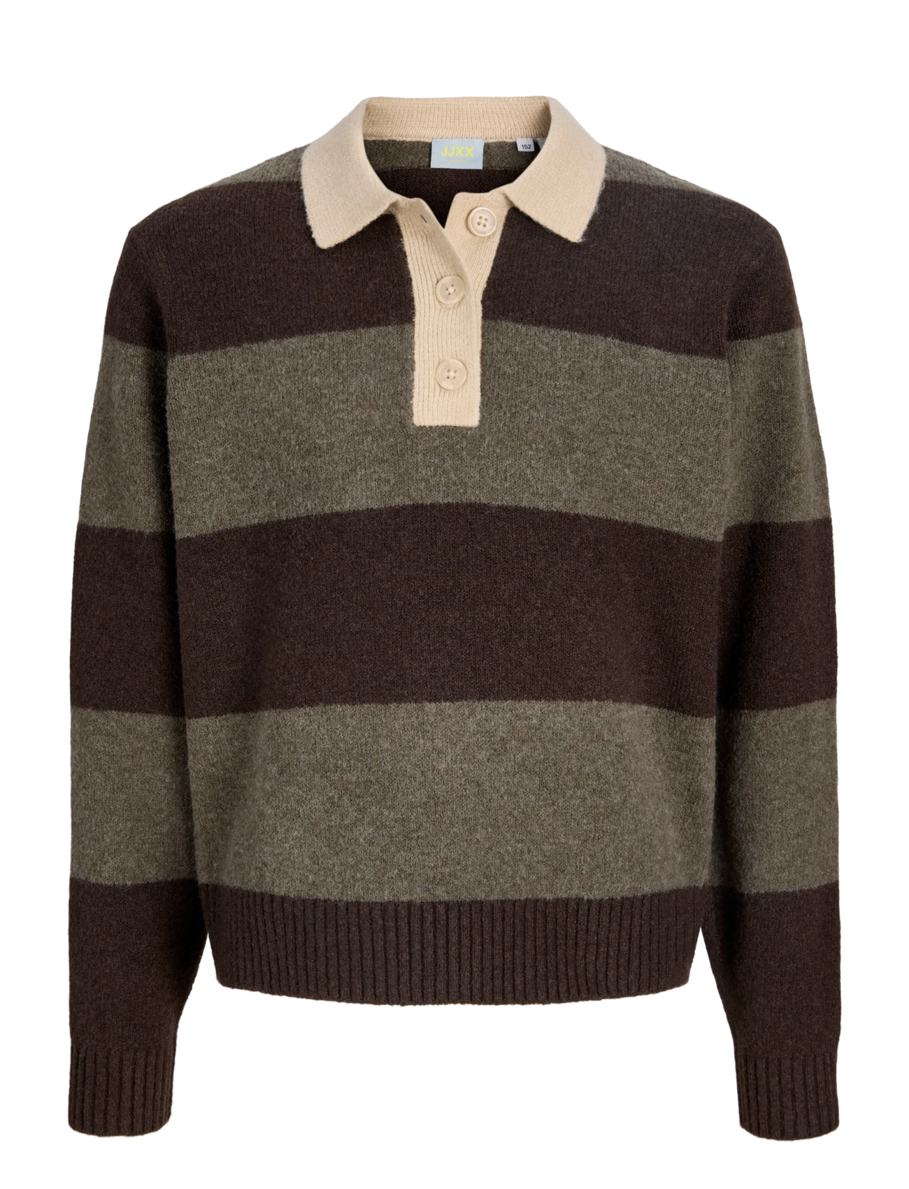 JJXX Kids JXRUBY POLO NECK KNIT SN GRL - JJXX Kids - SEAL BROWN / brown