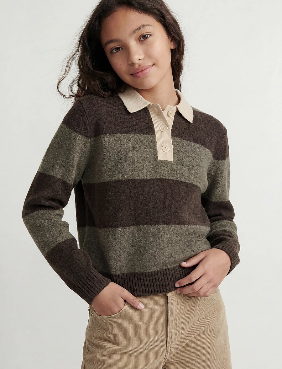 JJXX Kids - JXRUBY POLO NECK KNIT SN GRL - pullover - seal brown - 5