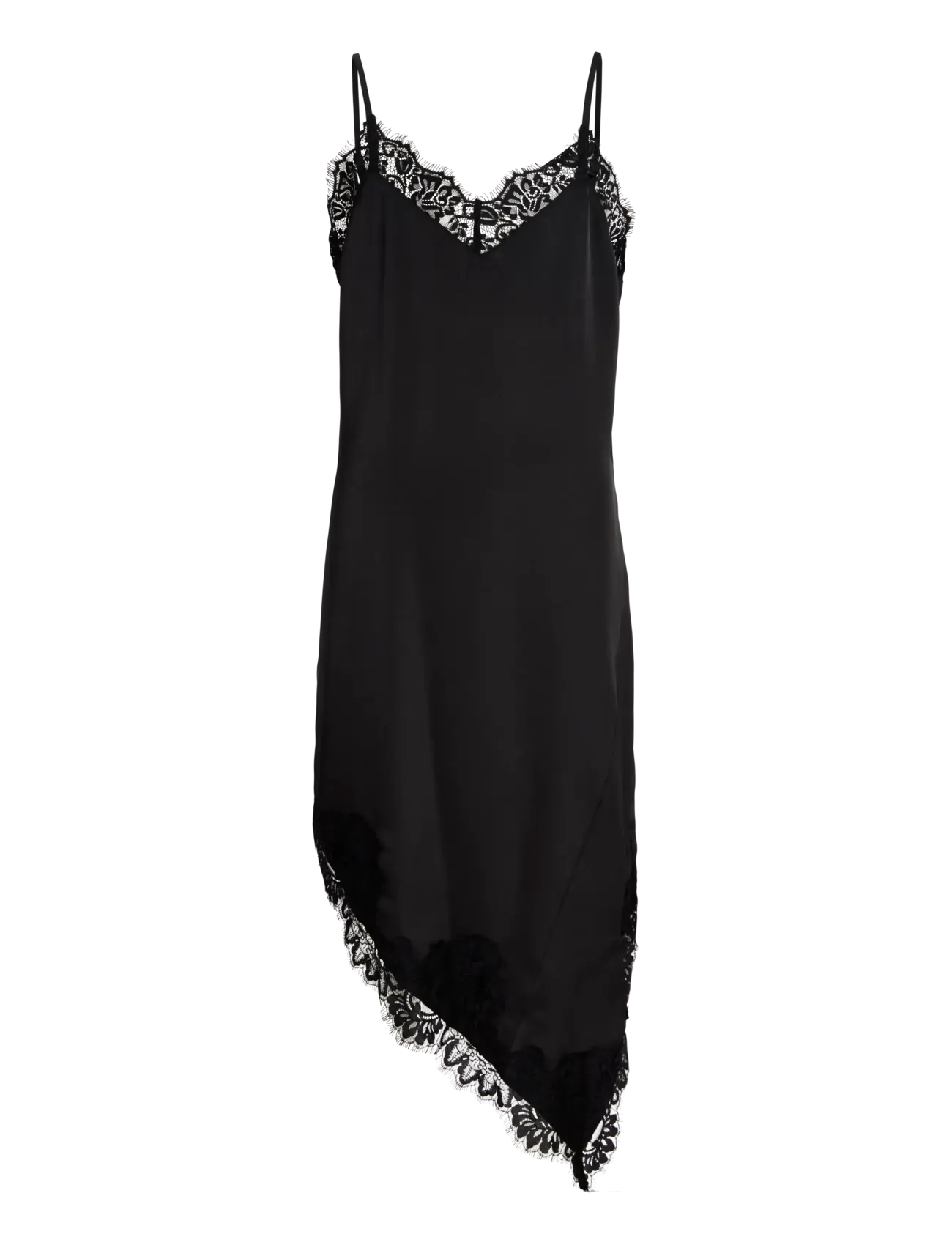 JJXX Kids JXVIMA SATIN SL LACE MIX DRESS WVN GRL - Partykleider - BLACK / black