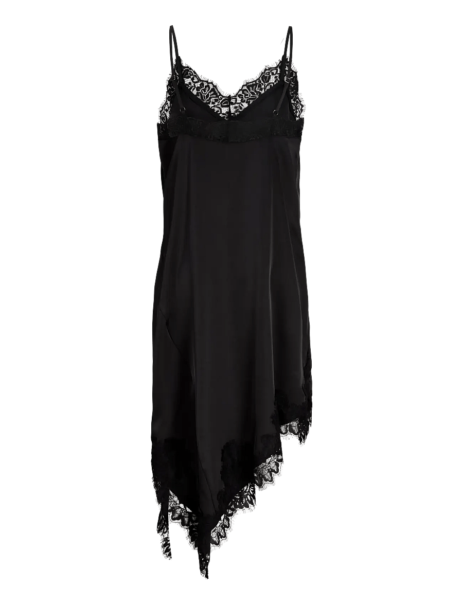 JJXX Kids - JXVIMA SATIN SL LACE MIX DRESS WVN GRL - black - 1