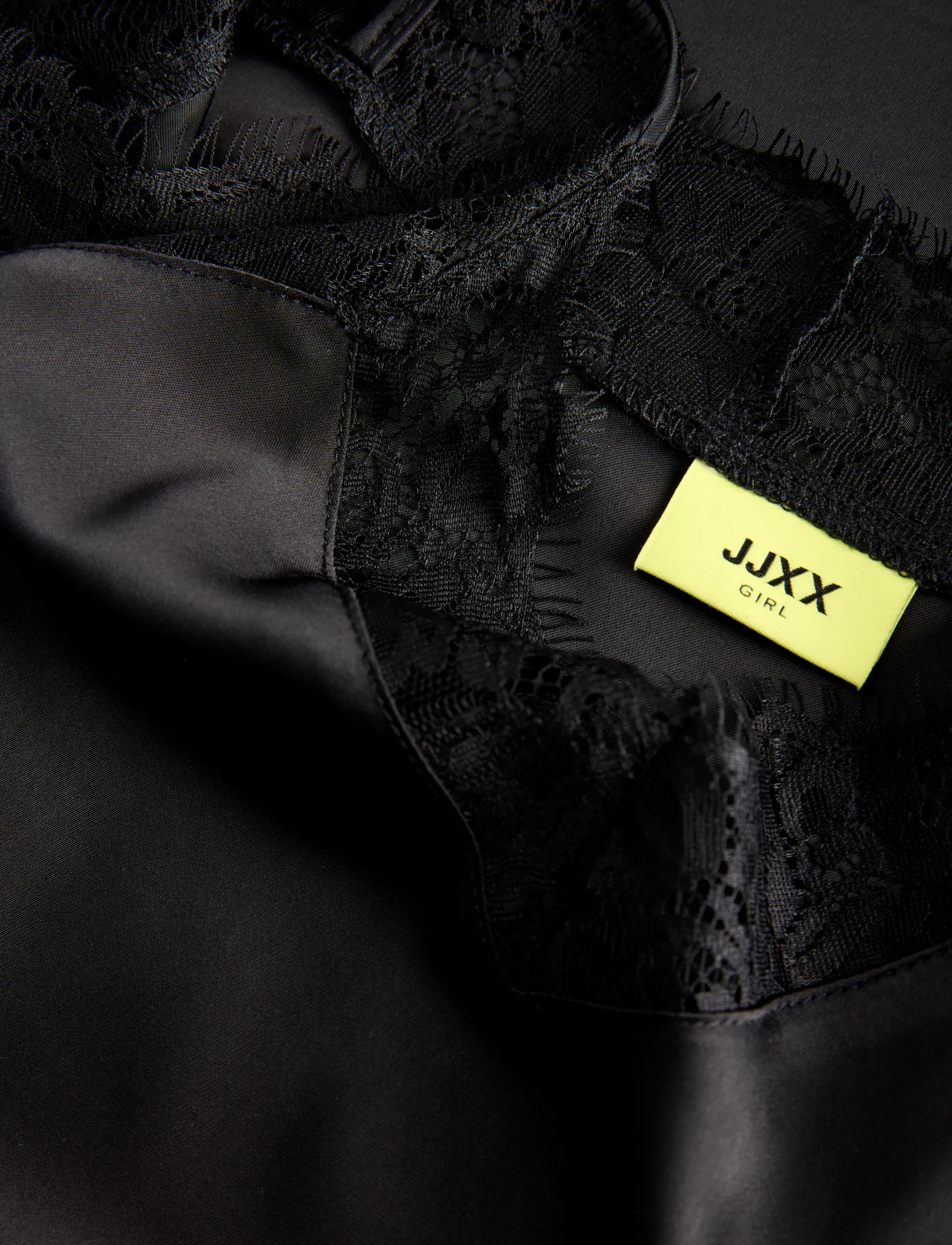 JJXX Kids - JXVIMA SATIN SL LACE MIX DRESS WVN GRL - black - 2