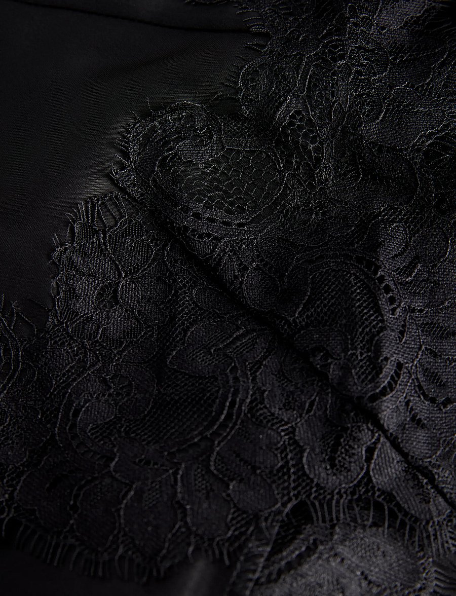 JJXX Kids - JXVIMA SATIN SL LACE MIX DRESS WVN GRL - black - 3