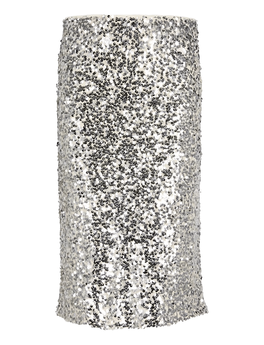 JJXX Kids - JXZOLA SEQUIN SKIRT WVN GRL - maksiseelikud - silver - 0