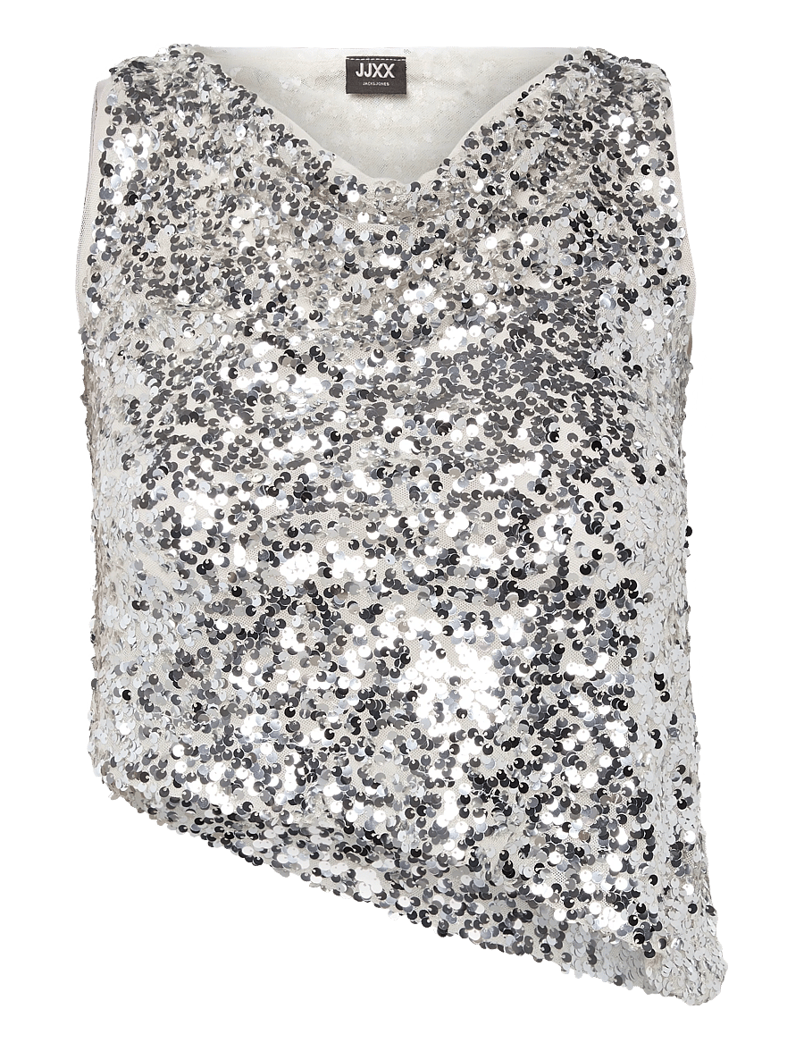 JJXX Kids - JXZOLA SEQUIN SL TOP WVN GRL - maikad - silver - 0