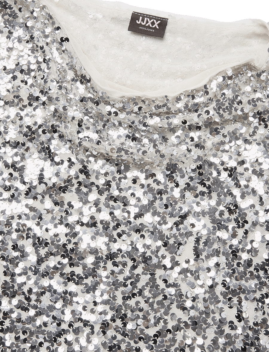 JJXX Kids - JXZOLA SEQUIN SL TOP WVN GRL - maikad - silver - 2